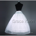 Grace Karin A-Line Robe de mariée Puffy Petticoat White Bridal Wedding Petticoats Underskirt Crinoline CL2530